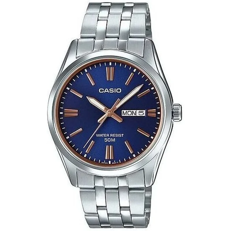 Montre Casio Homme MTP-1335D-2A2 Quartz Analogique Argent Bleu