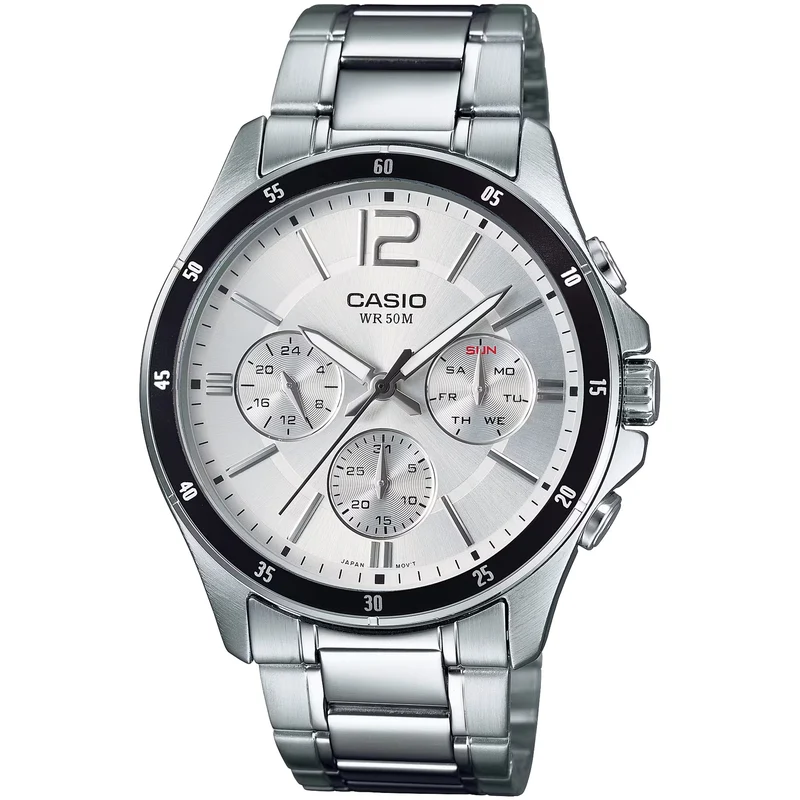 Montre Casio Homme MTP-1374D-7A Quartz Analogique Argent