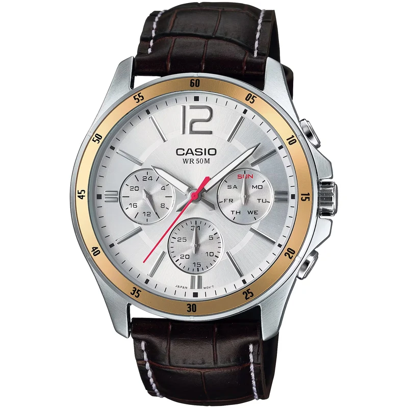 Montre Casio Homme MTP-1374L-7A Quartz Analogique Argent