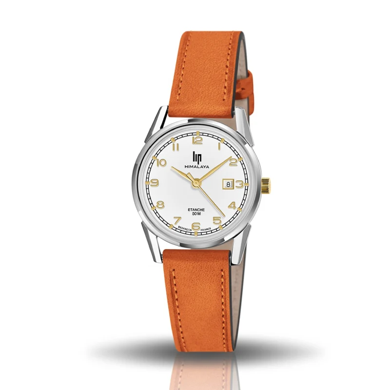 LIP - Montre Femme Himalaya Cuir Orange