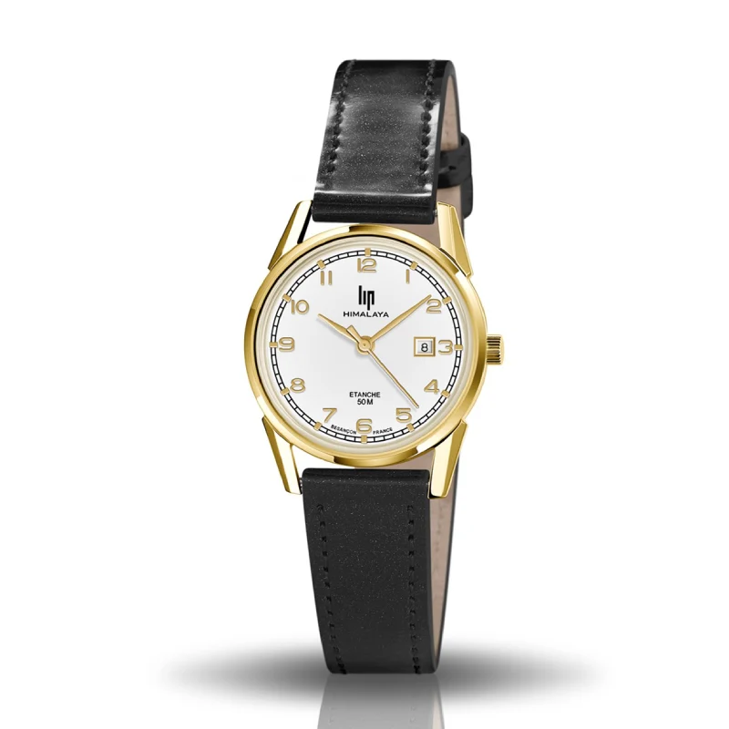 LIP - Montre Femme Himalaya Cuir Noir