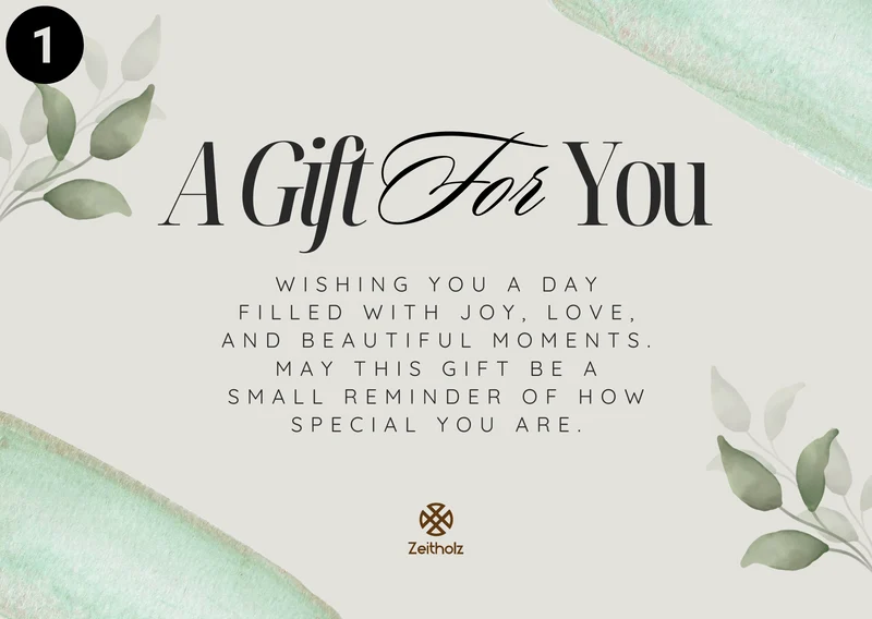 Personalized gift card