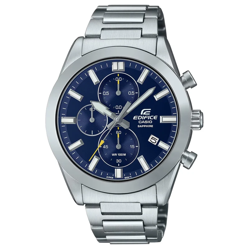 Montre Casio Edifice EFB-710D-2AV Homme Argenté Bleu