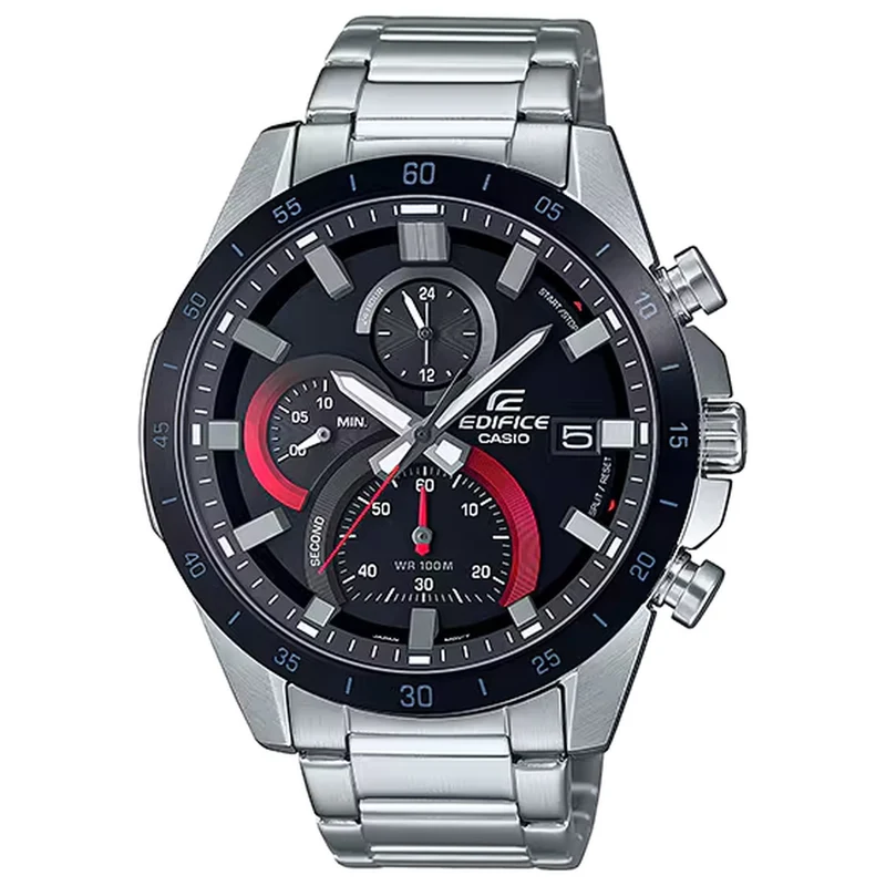 Montre Casio Edifice EFR-571DB-1A1 Homme Argenté Noir Rouge