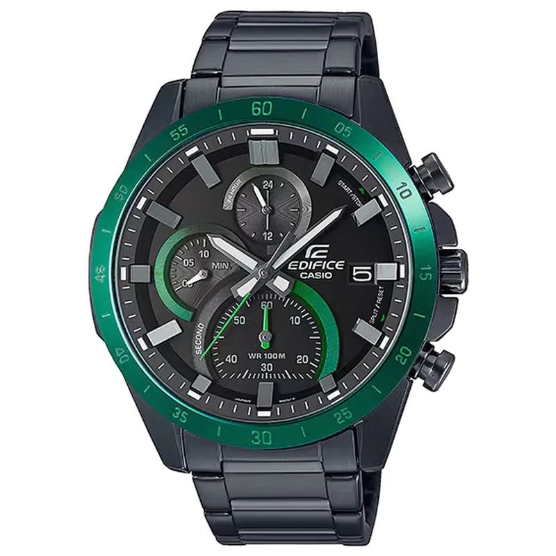 Montre Casio Edifice EFR-571DC-1A Homme Noir Vert
