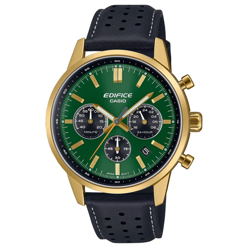 Montre Casio Edifice EFR-575CL-3A Homme Doré Vert