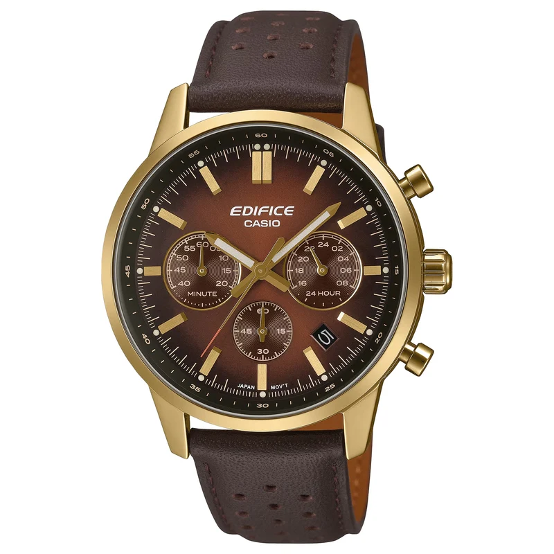 Montre Casio Edifice EFR-575CL-5A Homme Doré Marron