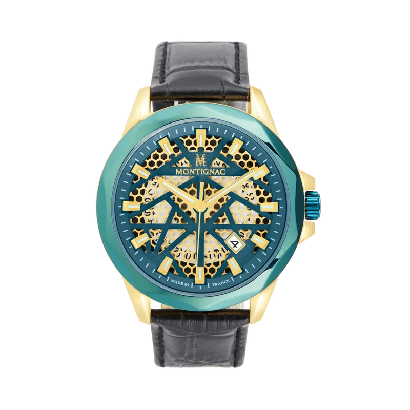 Montignac - Montre Round Automatique Cadran Vert