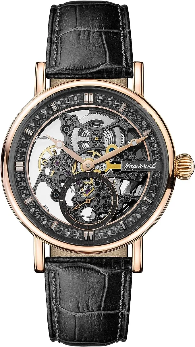 Ingersoll - Montre Homme Automatique Noir Cuir