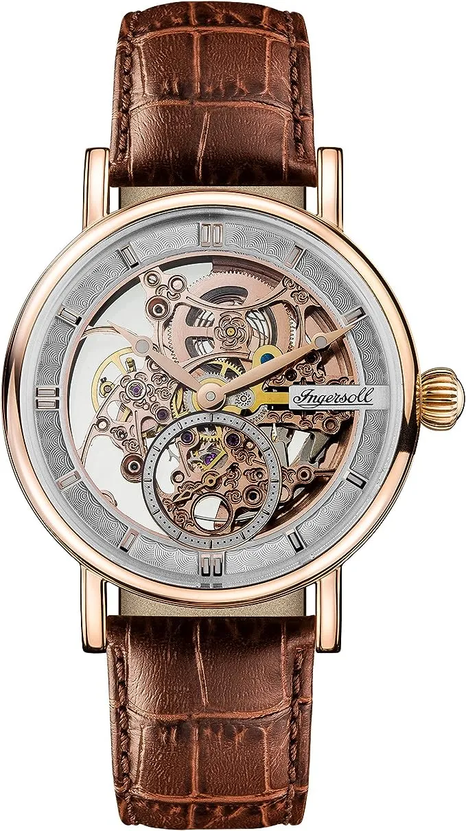 Ingersoll - Montre Homme Automatique Cuir Marron