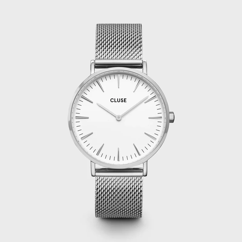 Cluse - Montre Femme Boho Chic Mesh White