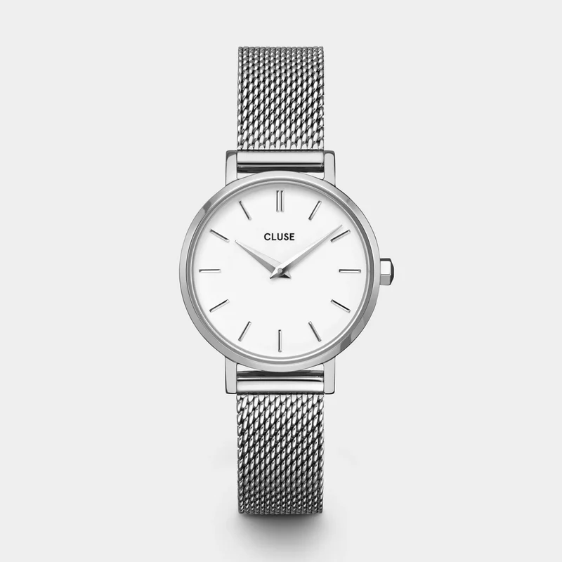 Cluse - Montre Femme Boho Chic Petite Mesh White