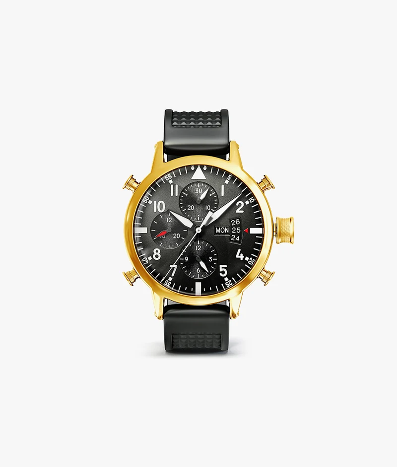 Gold Case Black Dial Automatic