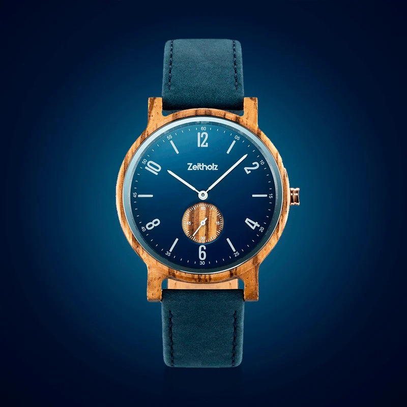 Amtsberg Blue Zebrawood 42mm