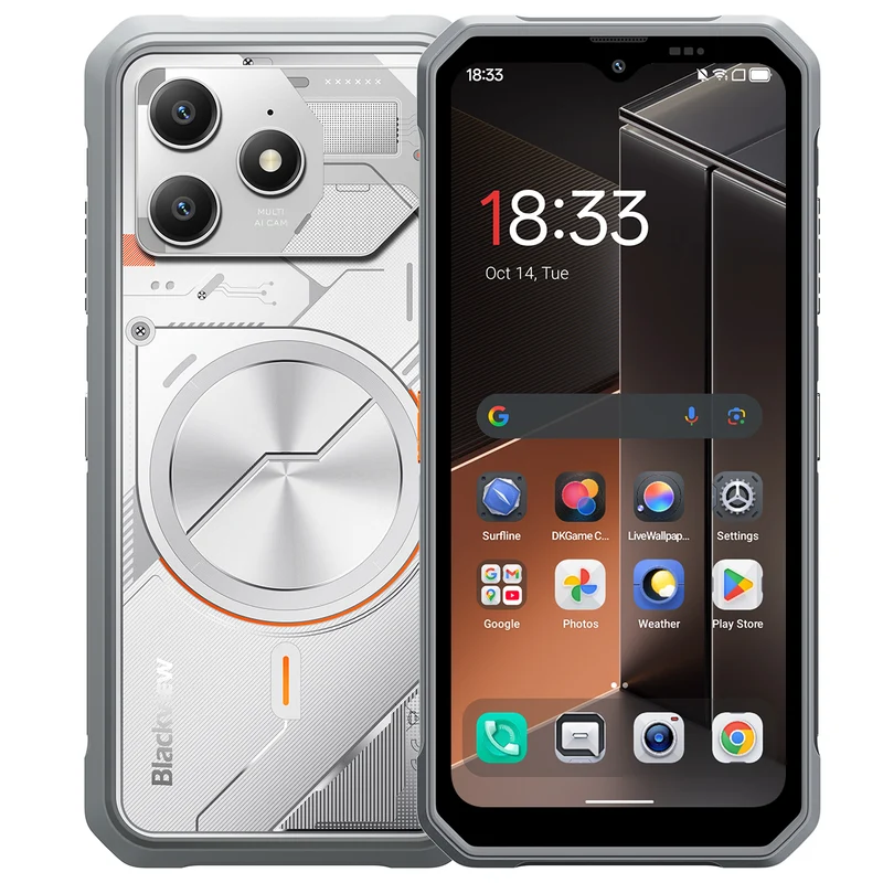 Blackview FORT 100 – Smartphone Rugged 4G Ultra-Fin 6,56" | 8+128 Go, 5000 mAh, Double Caméra 16MP