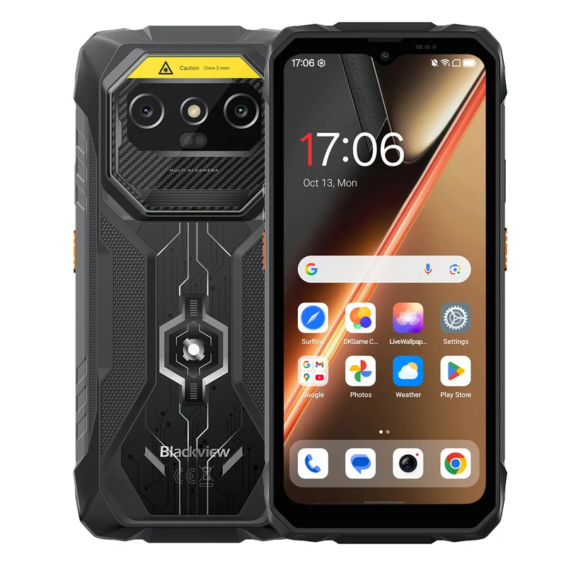 Blackview Rock 1 Pro – Smartphone Robuste 4G | Lecteur Codes-Barres 2D, 15 000 mAh, Vision Nocturne