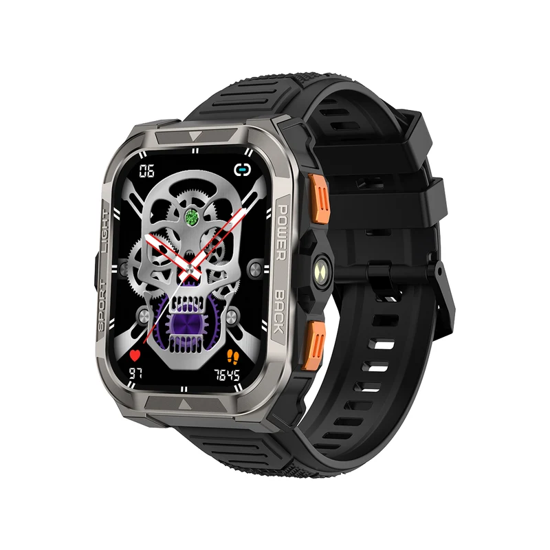 Blackview W80 Pro – Montre Connectée GPS Outdoor – Écran 1,91" – Batterie 900 mAh – Lampe Torche LED Intégrée
