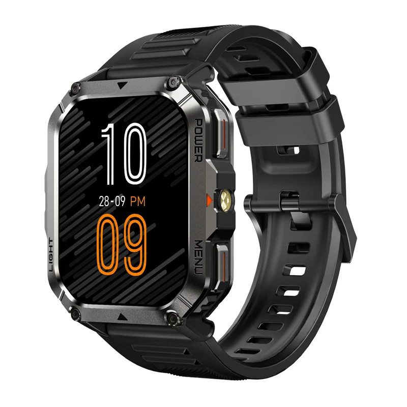 Blackview W70 Pro – Montre Connectée Outdoor avec Lampe Torche LED – Écran 2,01" – Batterie 900 mAh