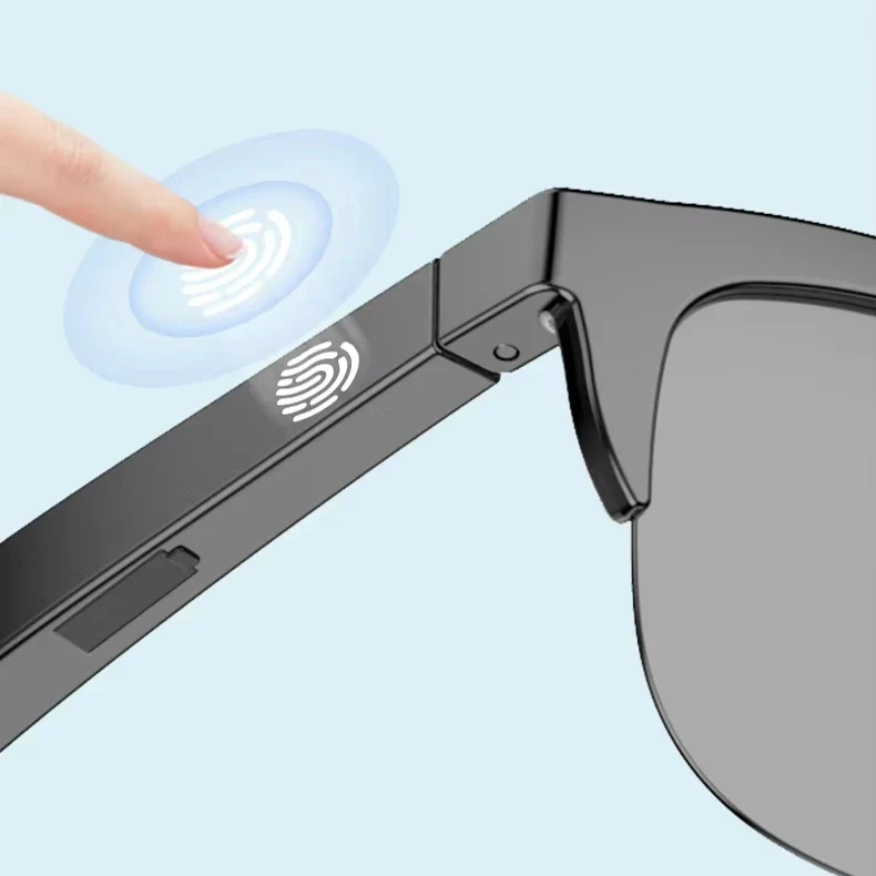 Vente en gros sans fil Blue Tooth 5.3 stéréo lunettes de soleil écouteurs conduction osseuse cyclisme écouteurs d’extérieur casque lunettes intelligentes