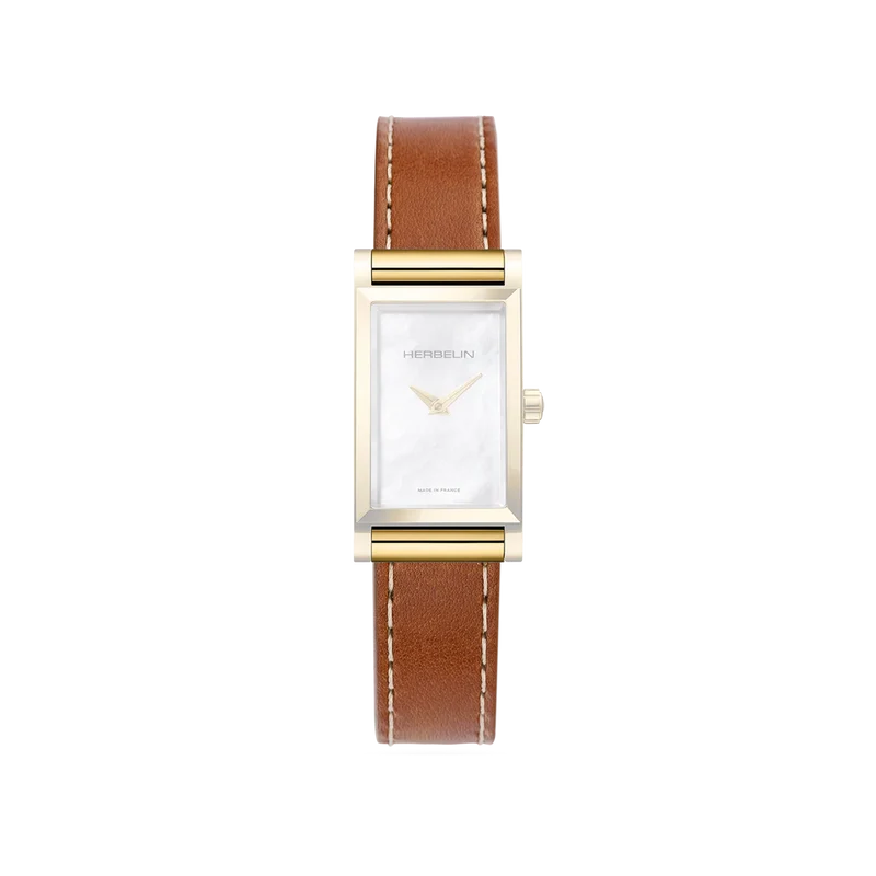 Michel Herbelin - Bracelet de Montre en Cuir Caramel