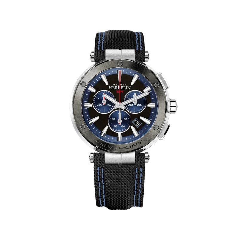 Michel Herbelin - Montre Newport Chrono Fond noir