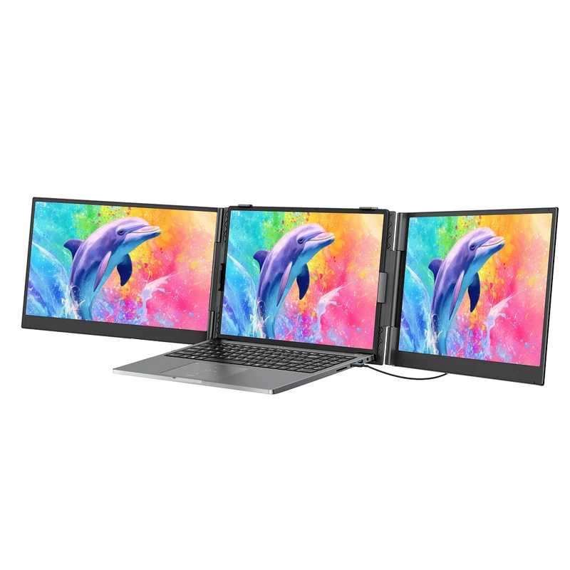 Blackview DCM8 Pro – Double Moniteur Portable 15,3" WUXGA | Extension d'Écran USB-C pour Ordinateur Portable