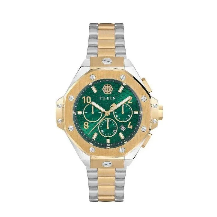 Reloj de Cuarzo Philipp Plein Chrono Royal, PVD Oro, Verde, 46 mm, PWPRA0324 B2