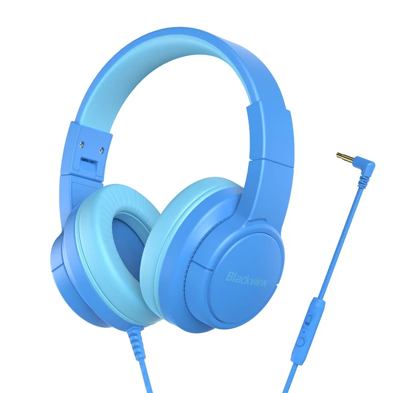 Blackview FitBuds K1 – Casque Audio Filaire Supra-Auriculaire pour Enfants avec Microphone Intégré et Son Stéréo 3D