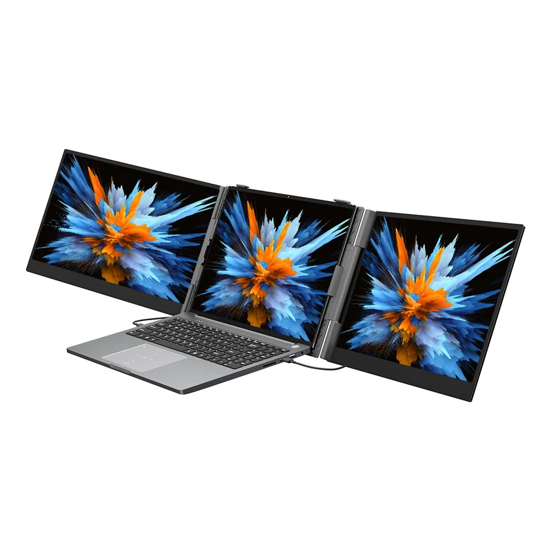Blackview DCM6 – Double Moniteur Portable 14" | Extension d'Écran avec Haut-Parleurs Intégrés