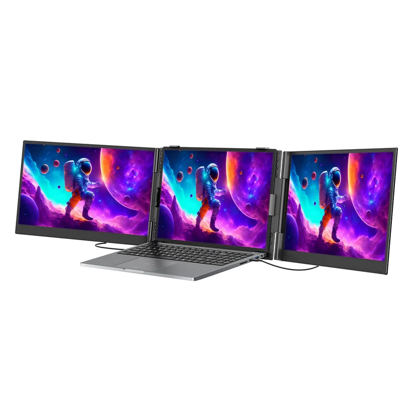 Blackview DCM8 – Double Moniteur Portable 15,3" pour Ordinateur Portable – Extension d’Écran avec Haut-Parleurs Intégrés