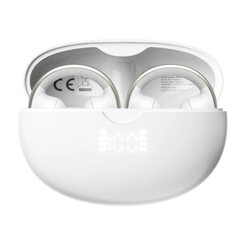 Blackview AirBuds 13 – Écouteurs Sans Fil TWS Bluetooth 5.4 – Driver 13 mm – IPX7 Étanchéité – Design Clip-On à Conduction d’Air