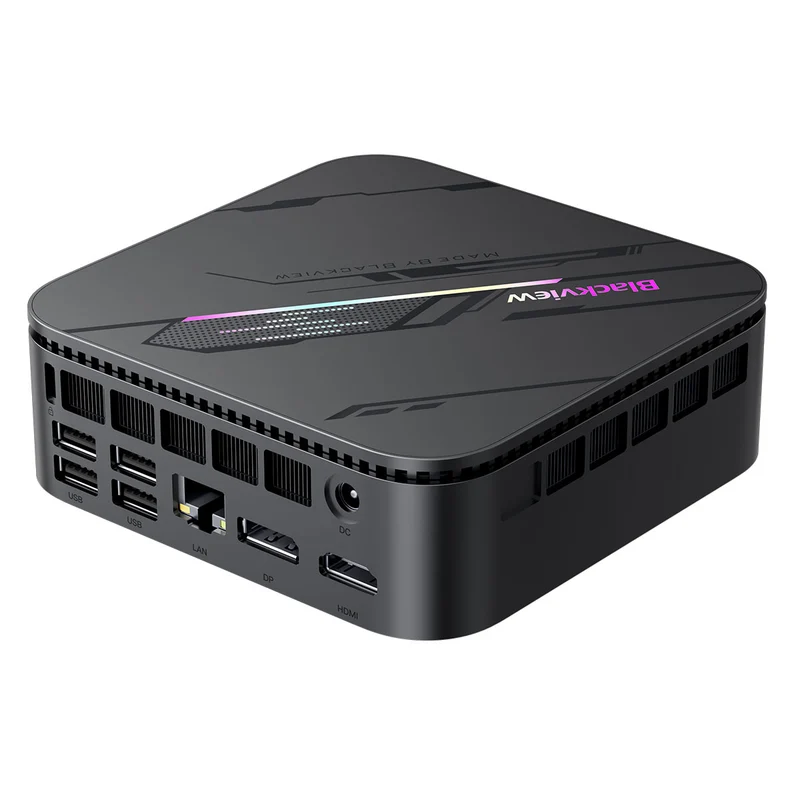 Blackview MP100 Pro - Mini-PC, Intel/AMD CPU, 16 Go RAM, 1 To SSD, WiFi 6, Triple Écran 4K