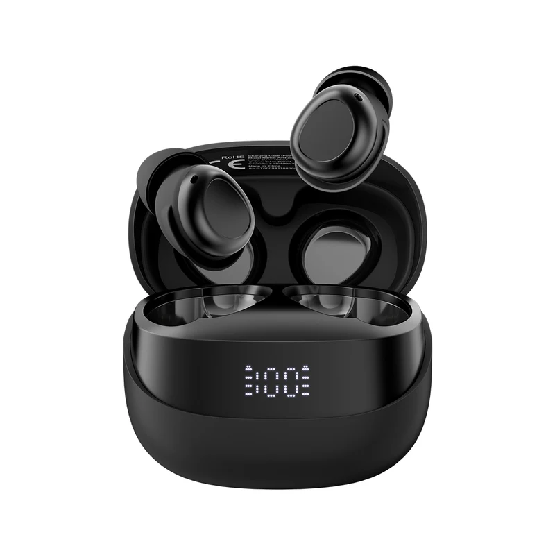Blackview AirBuds 9 – Écouteurs Intra-Auriculaire TWS avec Affichage LED Intelligent – Réduction de Bruit PNC – Mode Veille