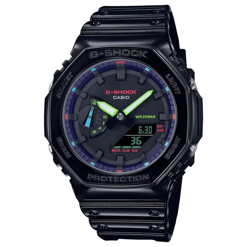 Montre Casio G-Shock GA-2100RGB-1A Homme Noir