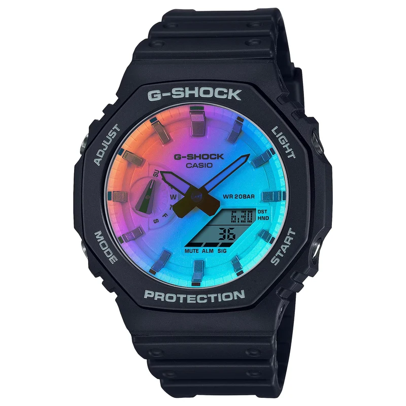 Montre Casio G-Shock GA-2100SR-1A Homme Noir Multicolore