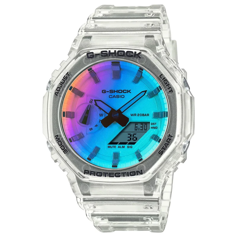 Montre Casio G-Shock GA-2100SRS-7A Homme Transparent Multicolore
