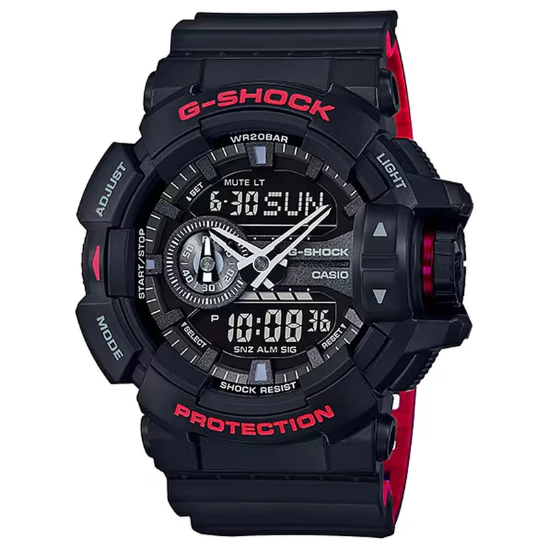 Montre Casio G-Shock GA-400HR-1A Homme Noir Rouge