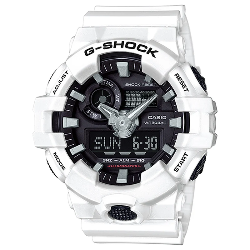 Montre Casio G-Shock GA-700-7A Homme Blanc Noir