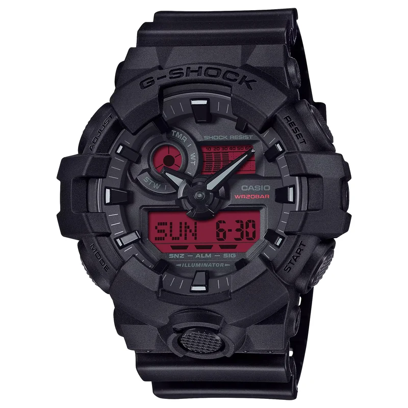 Montre Casio G-Shock GA-700BBR-1A Homme Noir