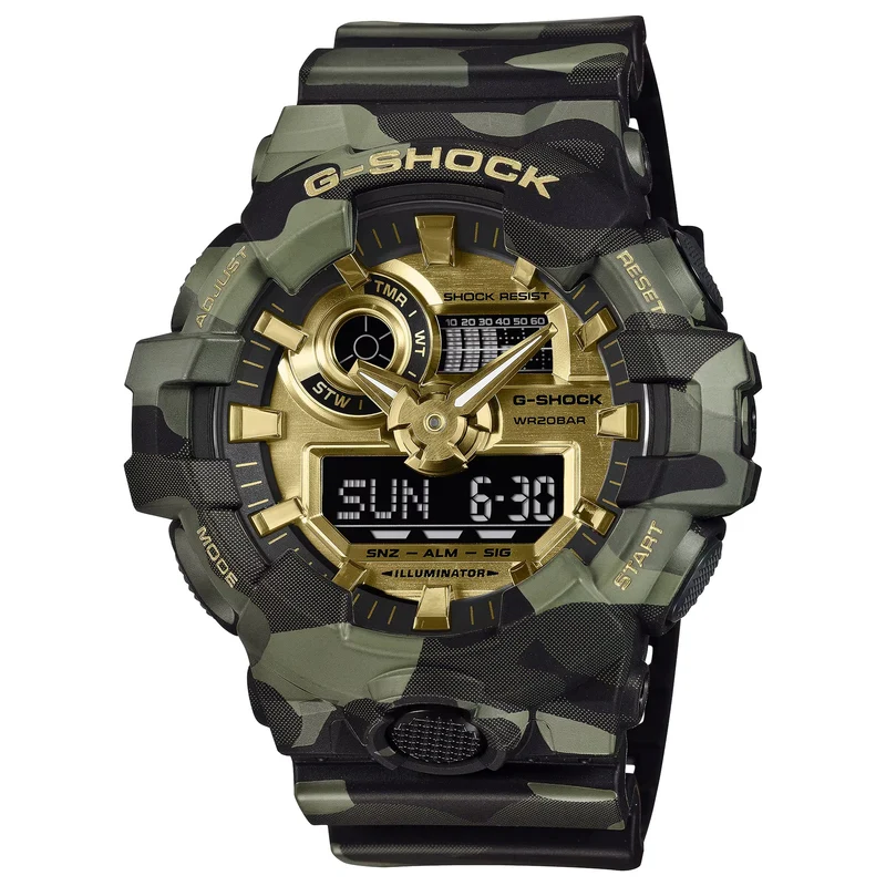 Montre Casio G-Shock GA-700CMG-3A Homme Camouflage Doré