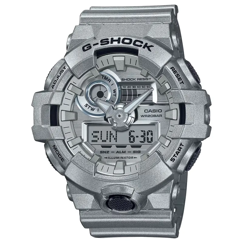 Montre Casio G-Shock GA-700FF-8A Homme Argenté