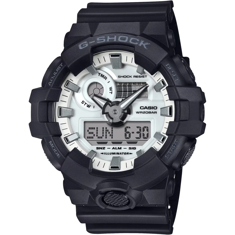 Montre Casio G-Shock GA-700WD-1A Homme Noir Blanc