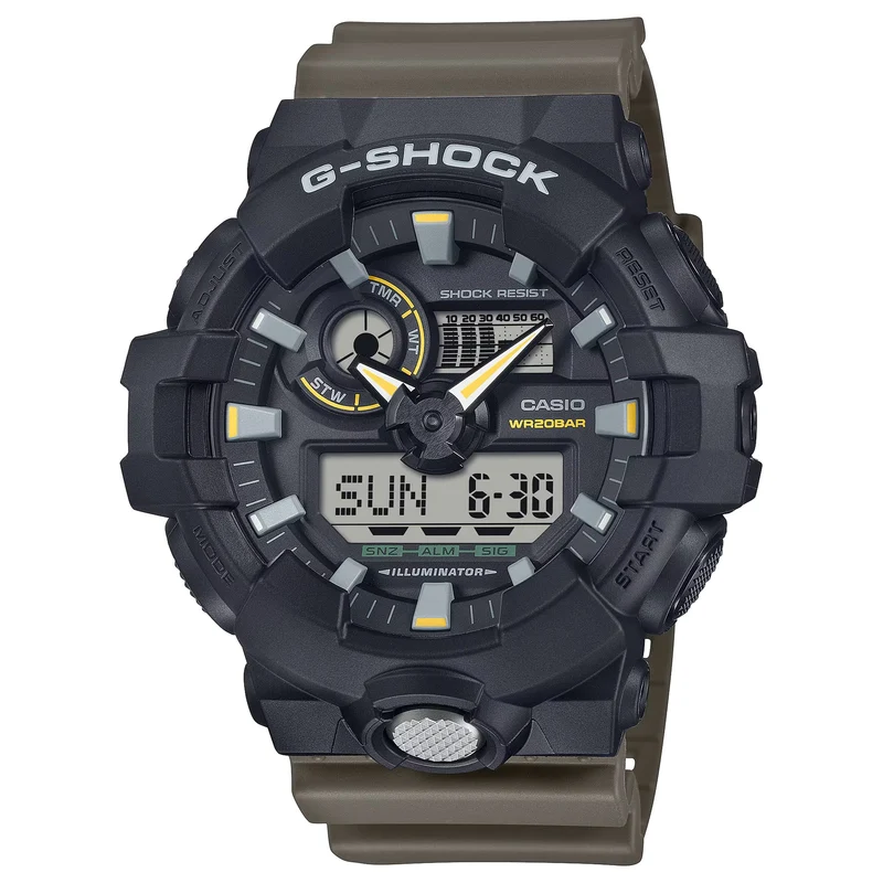 Montre Casio G-Shock GA-710TU-1A3 Homme Noir Vert