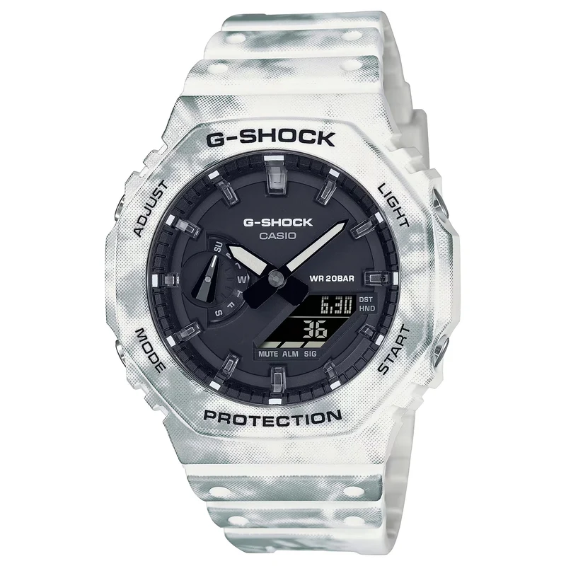 Montre Casio G-Shock GAE-2100GC-7A Homme Blanc Noir