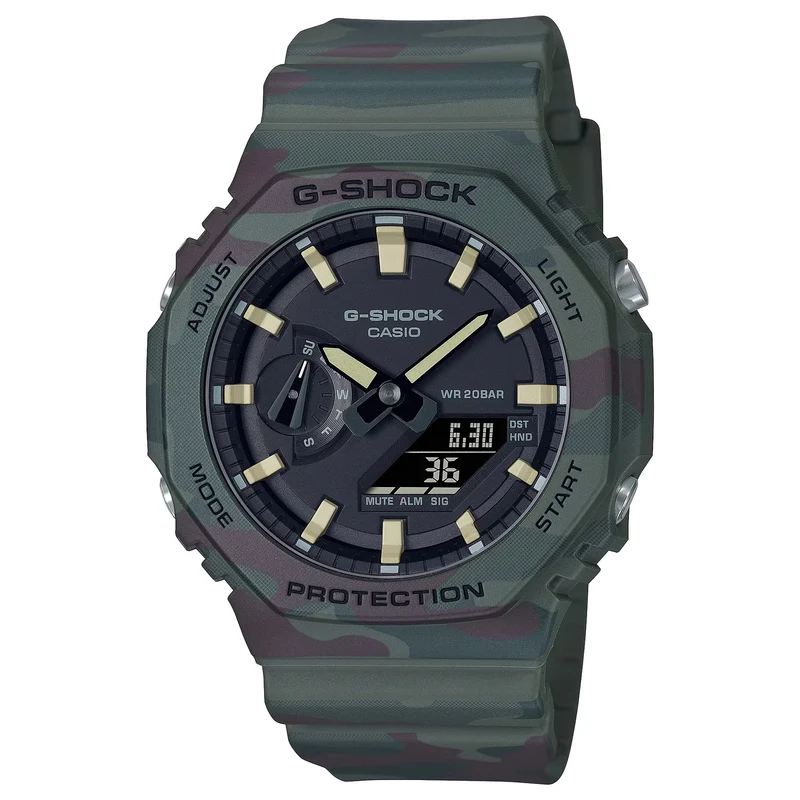 Montre Casio G-Shock GAE-2100WE-3A Homme Camouflage Vert