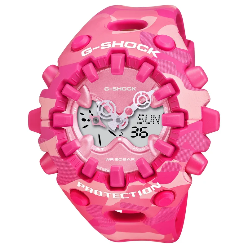 Montre Casio G-Shock GA-V01CMG-4A Homme Camouflage Rose