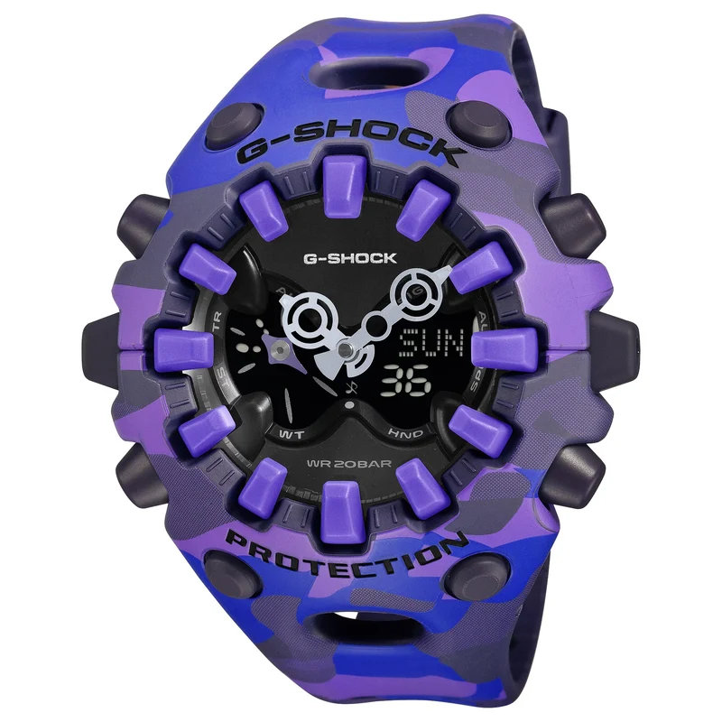Montre Casio G-Shock GA-V01CMG-6A Homme Camouflage Violet
