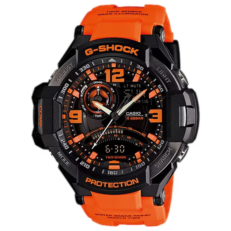 Montre Casio G-Shock GA-1000-4A Homme Noir Orange