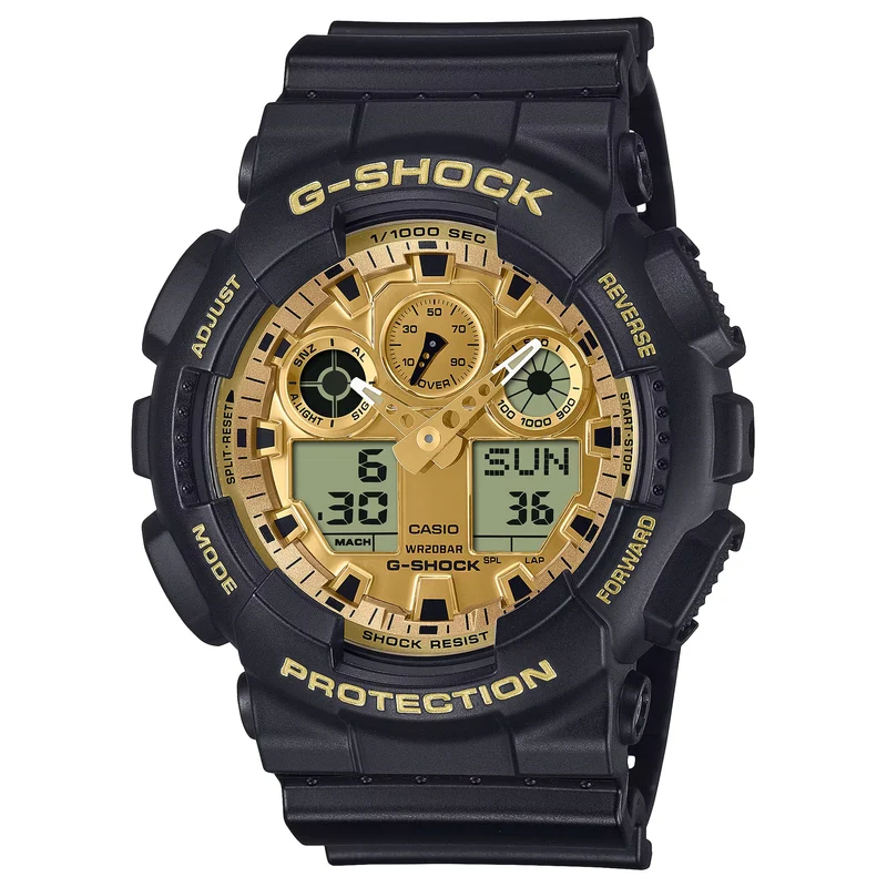 Montre Casio G-Shock GA-100GGB-1A9 Homme Noir Doré