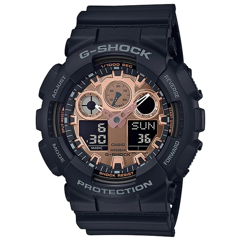 Montre Casio G-Shock GA-100MMC-1A Homme Noir Bronze